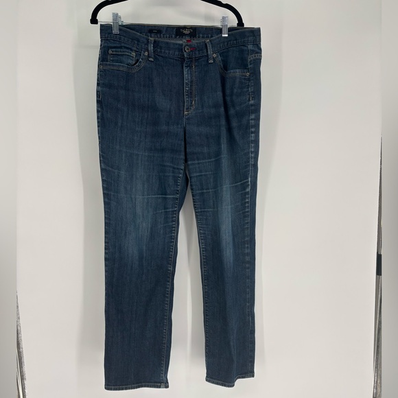 Talbots Classic High Rise Straight Leg Blue Jeans - Picture 1 of 8